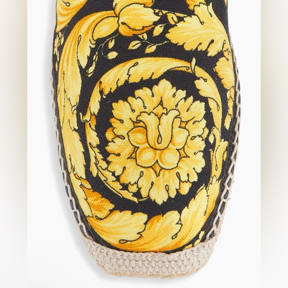 Versace NWT Barocco-Print Canvas Espadrilles - Picture 4 of 7